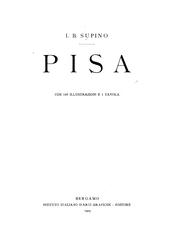 Cover of: Pisa by Igino Benvenuto Supino