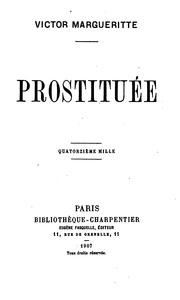 Cover of: Prostituée, roman by V. Margueritte
