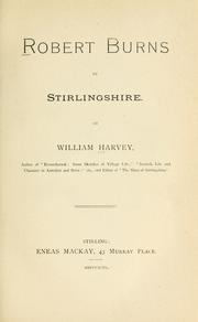 Cover of: Robert Burns in Stirlingshire.