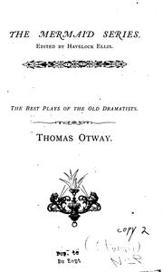Cover of: Thomas Otway