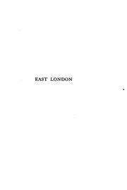 Cover of: East London | Walter Besant