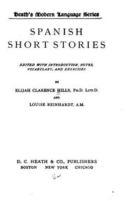Cover of: Spanish short stories by Elijah Clarence Hills