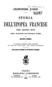Cover of: Storia dell'epopea francese nel medio evo