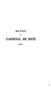 Cover of: Œuvres du cardinal de Retz