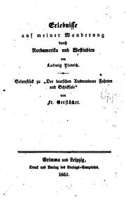 Cover of: Erlebnisse auf meiner Wanderung durch Nordamerika und Westindien