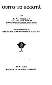 Cover of: Quito to Bogotá