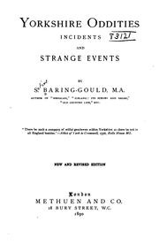 Yorkshire oddities, incidents and strange events by Sabine Baring-Gould