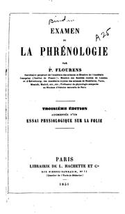 Cover of: Examen de la phrénologie by Jean Pierre Flourens