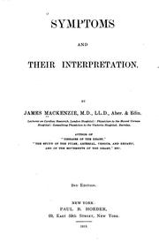 Cover of: Symptoms and their interpretation