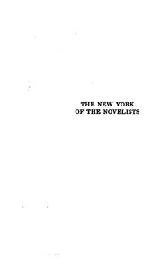 Cover of: The New York of the novelists