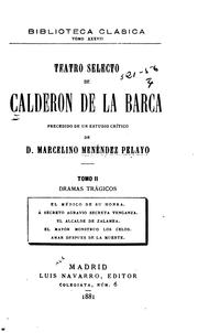 Cover of: Teatro selecto by Pedro Calderón de la Barca