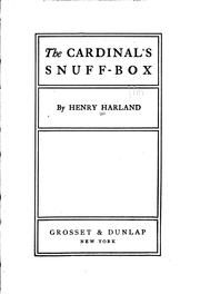 Cover of: cardinal's snuff box