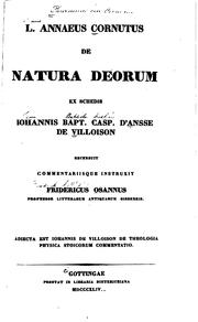Cover of: De natura deorum