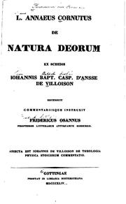 Cover of: De natura deorum by Lucius Annaeus Cornutus