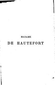 Cover of: Madame de Hautefort by Cousin, Victor