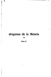 Cover of: Orígenes de la novela ...