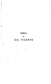 Cover of: Obras de Gil Vicente, com revisão by Gil Vicente