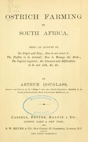 Cover of: Ostrich farming in South Africa by Arthur Douglass