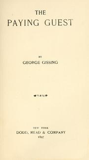 Cover of: The paying guest.