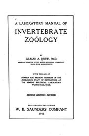 Cover of: A laboratory manual of invertebrate zoölogy by Gilman Arthur Drew, Gilman Arthur Drew