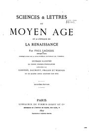 Cover of: Sciences & letters au moyen âge et à l'époque de la renaissance