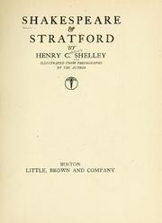 Cover of: Shakespeare & Stratford.