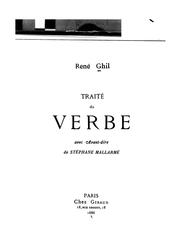 Cover of: Traité du verbe