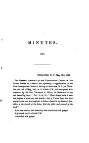 Minutes by Evangelical Lutheran Synod of Georgia