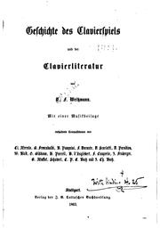 Cover of: Geschichte des Clavierspiels und der Clavierliteratur