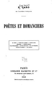 Cover of: Poètes et romanciers