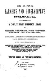 Cover of: The national farmer's and housekeeper's cyclopaedia,0-912278-90-0
