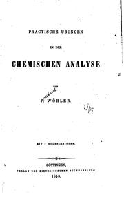Cover of: Practische Übungen in der chemischen Analyse