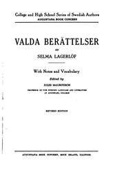 Cover of: Valda berättelser by Selma Lagerlöf