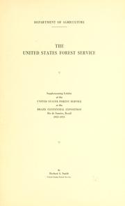 The United States Forest Service by Herbert Augustine Smith