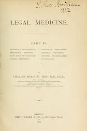 Cover of: Legal medicine
