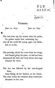 Cover of: Victoria, June 20, 1837 - June 20, 1897