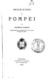 Cover of: Descrizione di Pompei