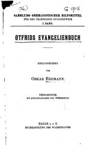 Cover of: Otfrids Evangelienbuch