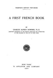 Cover of: A first French book