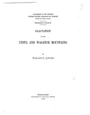 Cover of: Glaciation of the Uinta and Wasatch Mountains by Atwood, Wallace Walter