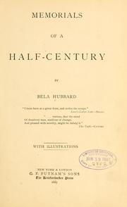 Cover of: Memorials of a half-century