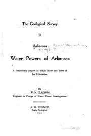 Cover of: Water powers of Arkansas. by Arkansas. State Geologist