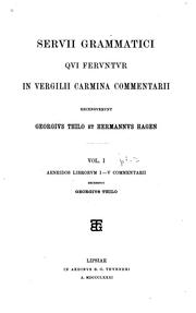 Cover of: Servii Grammatici qvi fervntvr in Vergilii carmina commentarii by Servius