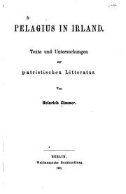 Cover of: Pelagius in Irland. by Zimmer, Heinrich