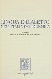 Cover of: Lingua e dialetto nell'Italia del Duemila