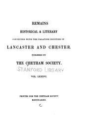 Cover of: Annals of the lords of Warrington for the first five centuries after the conquest.: With historical notices of the place and neighbourhood.