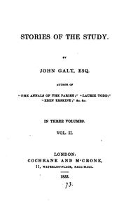 Cover of: Stories of the study | John Galt