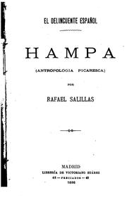 Cover of: Hampa: (Antropologia Picaresca)