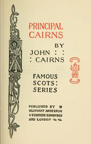 Principal Cairns by Cairns, John of Dumfries