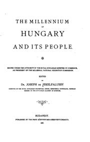 Cover of: millennium of Hungary and its people.